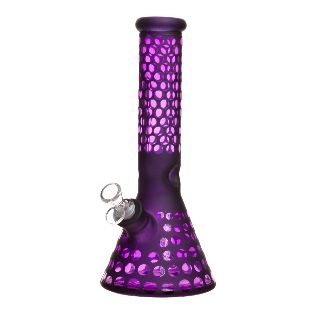 12' 7mm Stickers Glass Bong w/ Gift Box