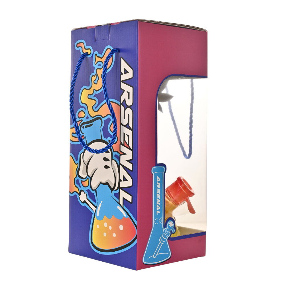 12' Rasta Glass Bong 9-in-1 Dab Kit