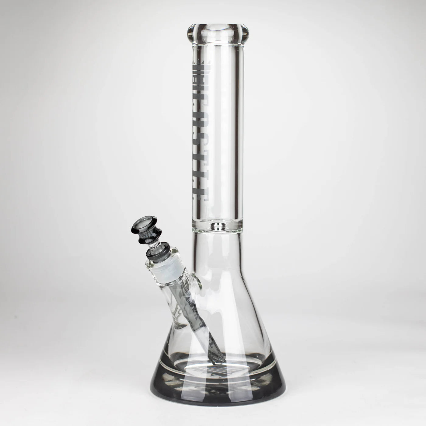 CASTLE GLASSWORKS 14" COLOUR LOGO BEAKER BONG