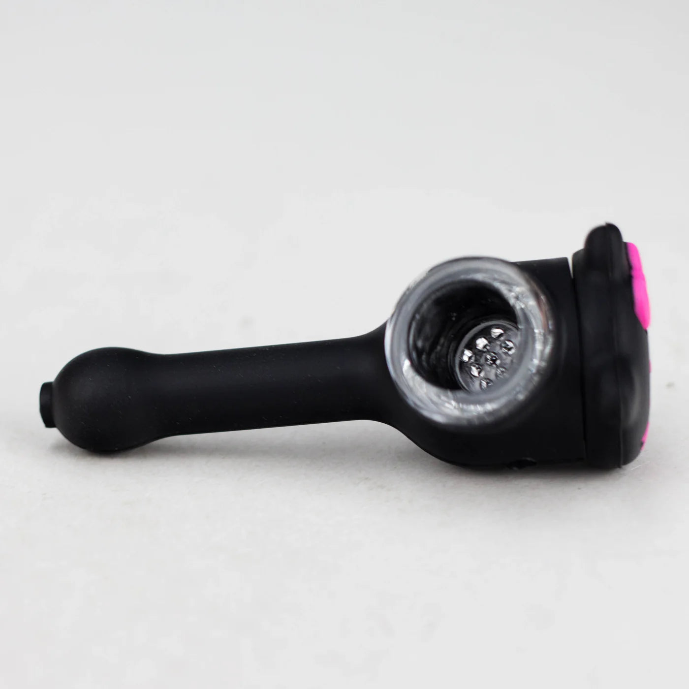 4" KITTY DESIGN SILICONE AND GLASS PIPE