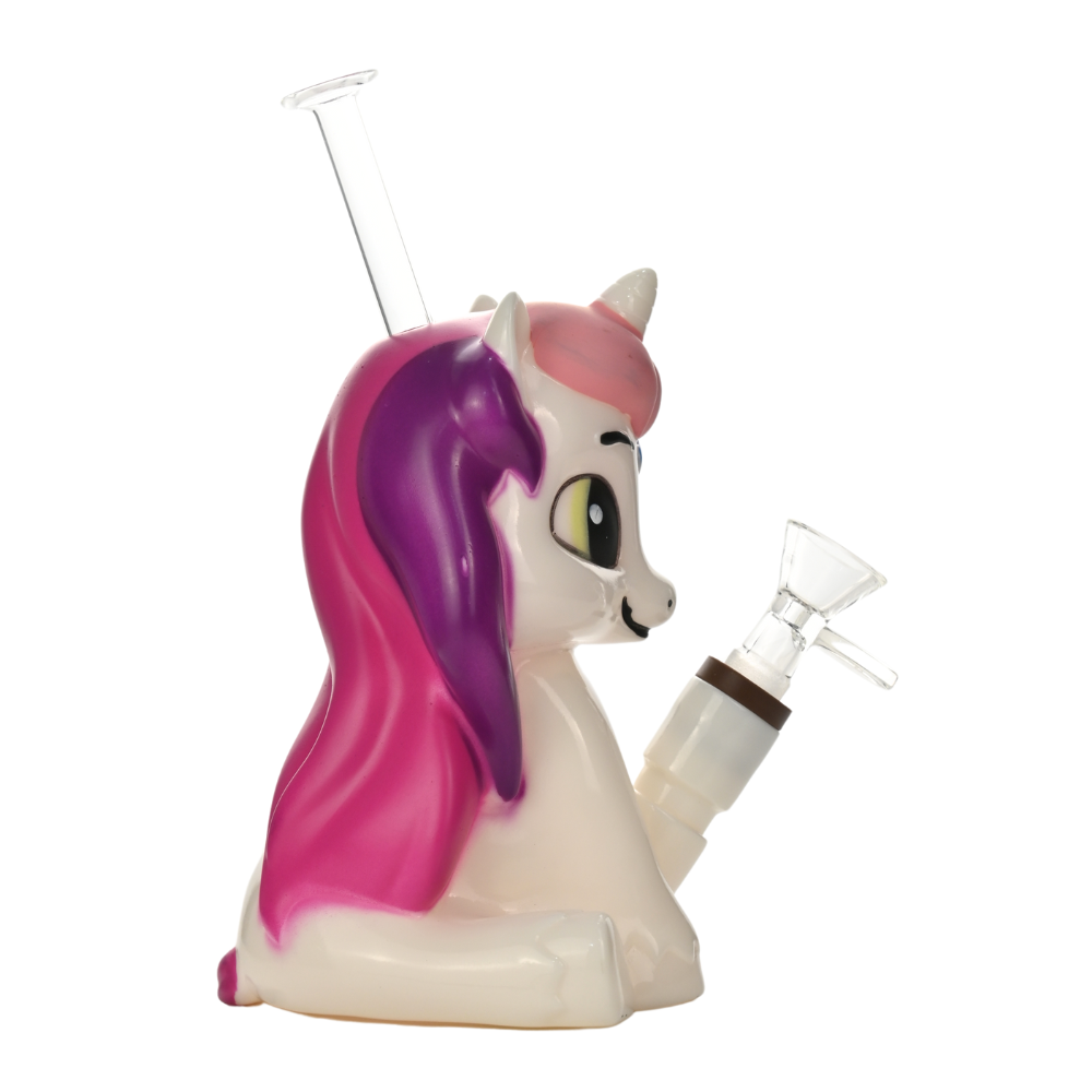 4.5" Rainbow Horse Water Pipe