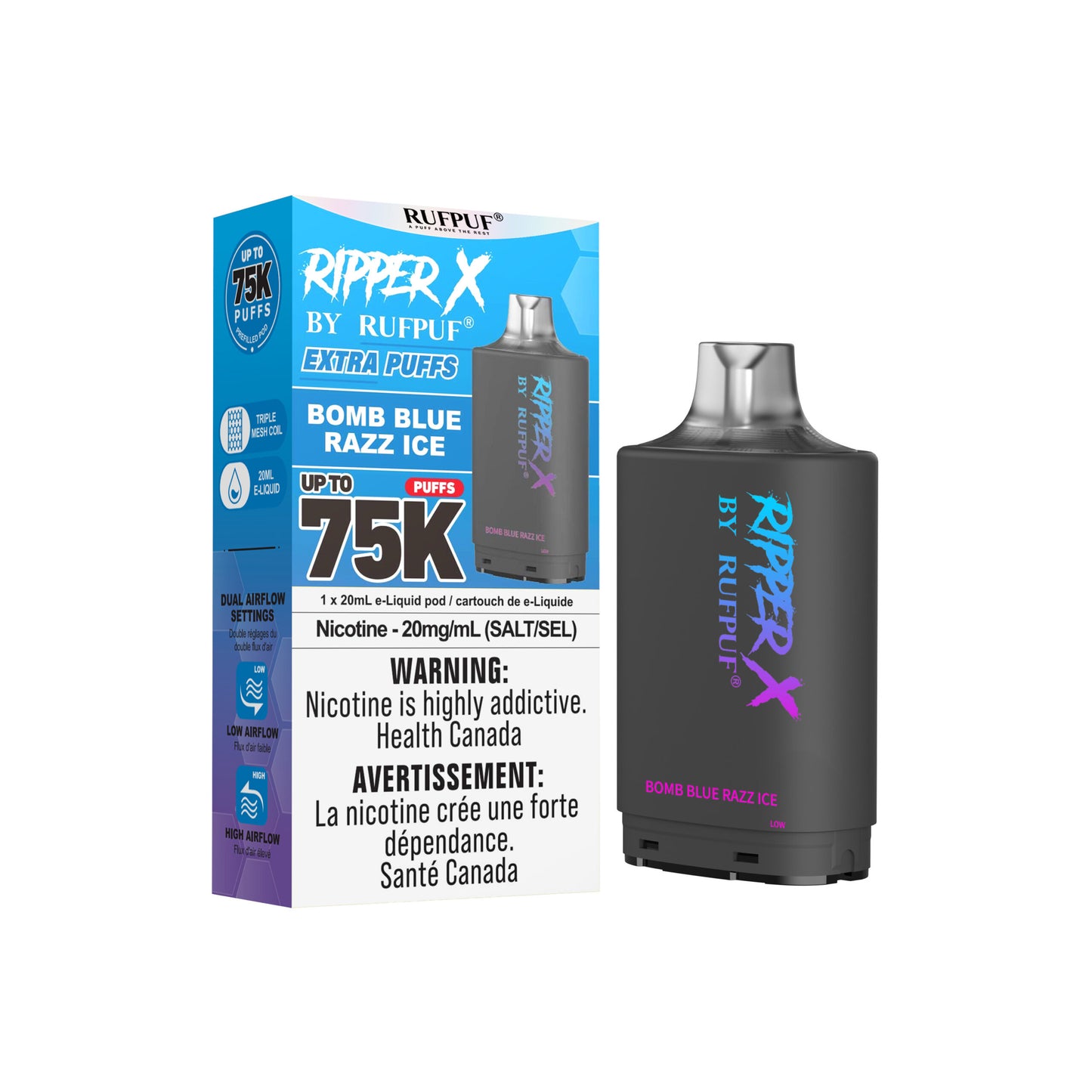 BOMB BLUE RAZZ BY RIPPER X 75K