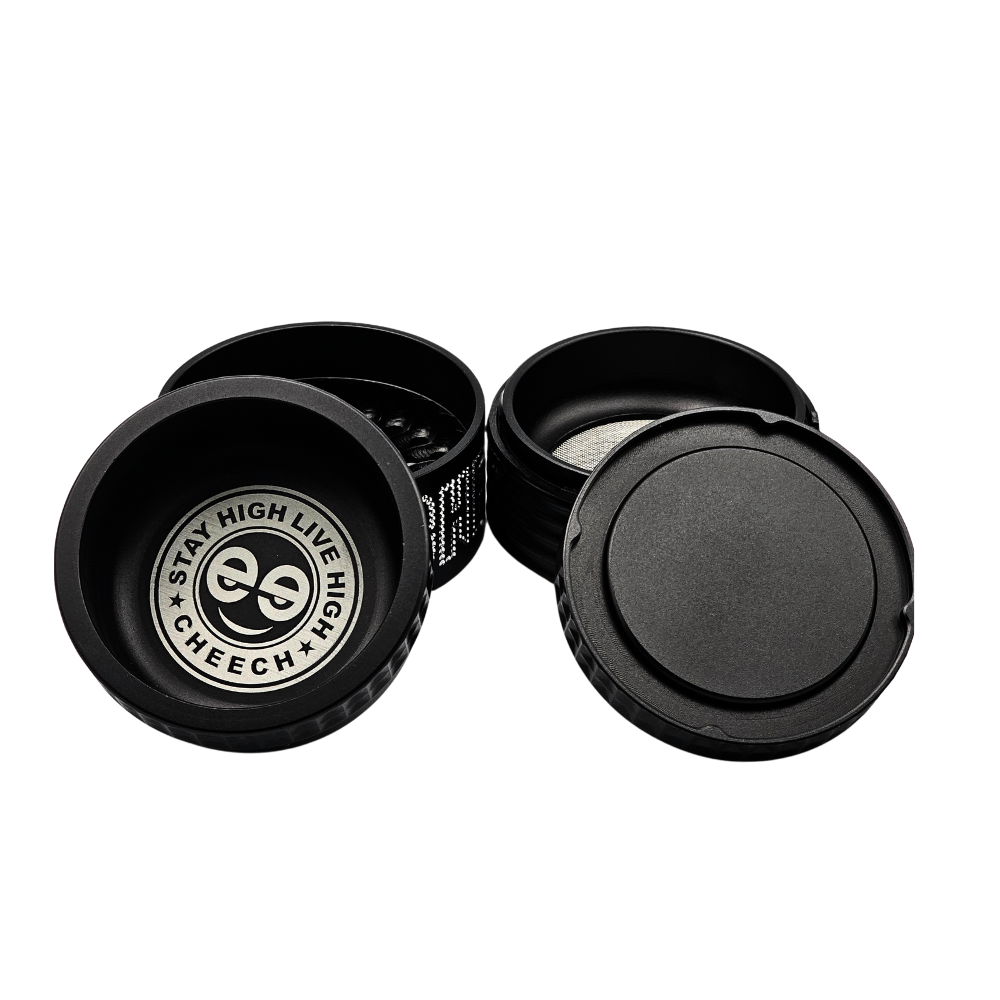 Cheech 63mm 4 Piece Quick Release Grinder w/ Ash Tray