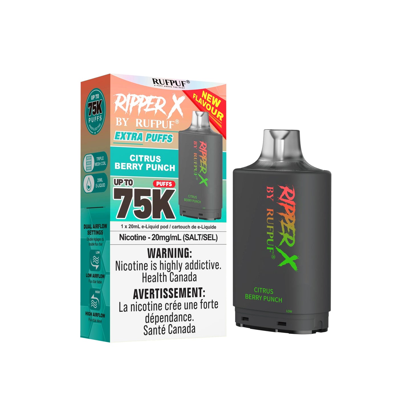 CITRUS BERRY PUNCH BY RIPPER X 75K POD
