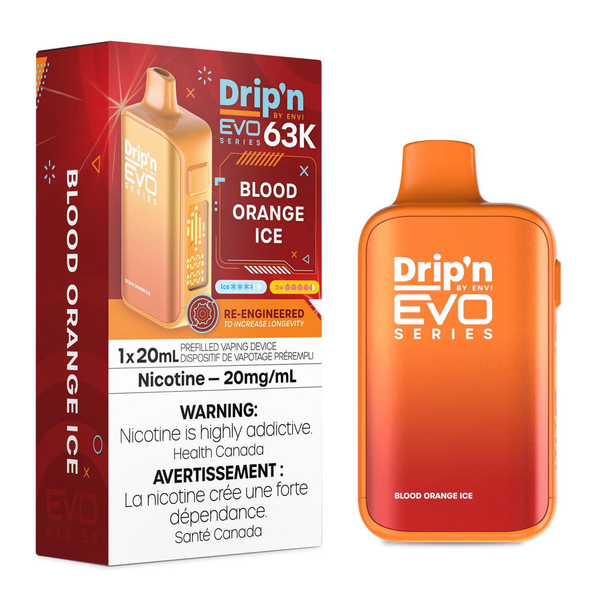BLOOD ORANGE ICE DRIP'N EVO 63K