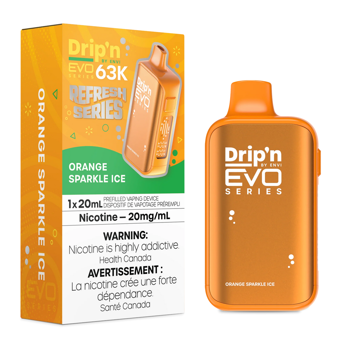 ORANGE SPARKLE DRIP'N EVO 63K