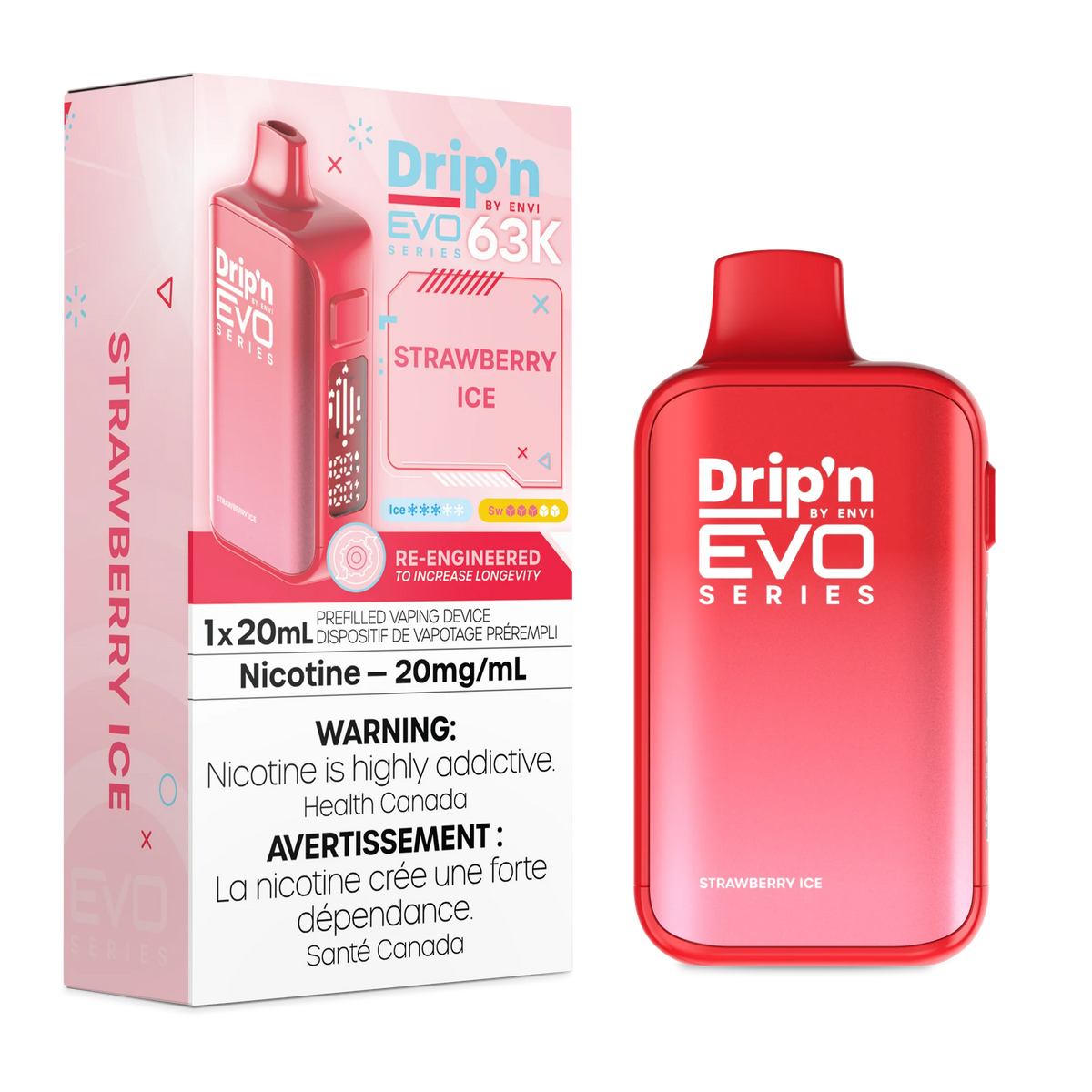 STRAWBERRY ICE DRIP'N EVO 63K