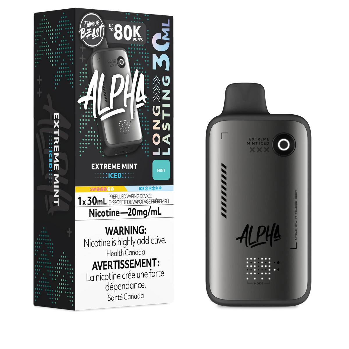 EXTREME MINT (ICED) FLAVOUR BEAST ALPHA 80K