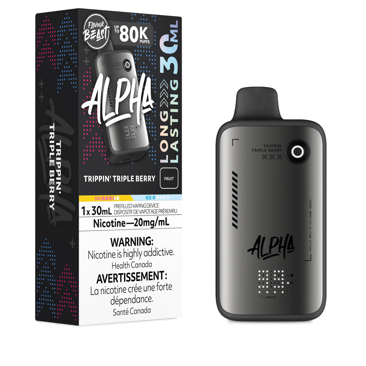 TRIPPIN' TRIPLE BERRY FLAVOUR BEAST ALPHA 80K