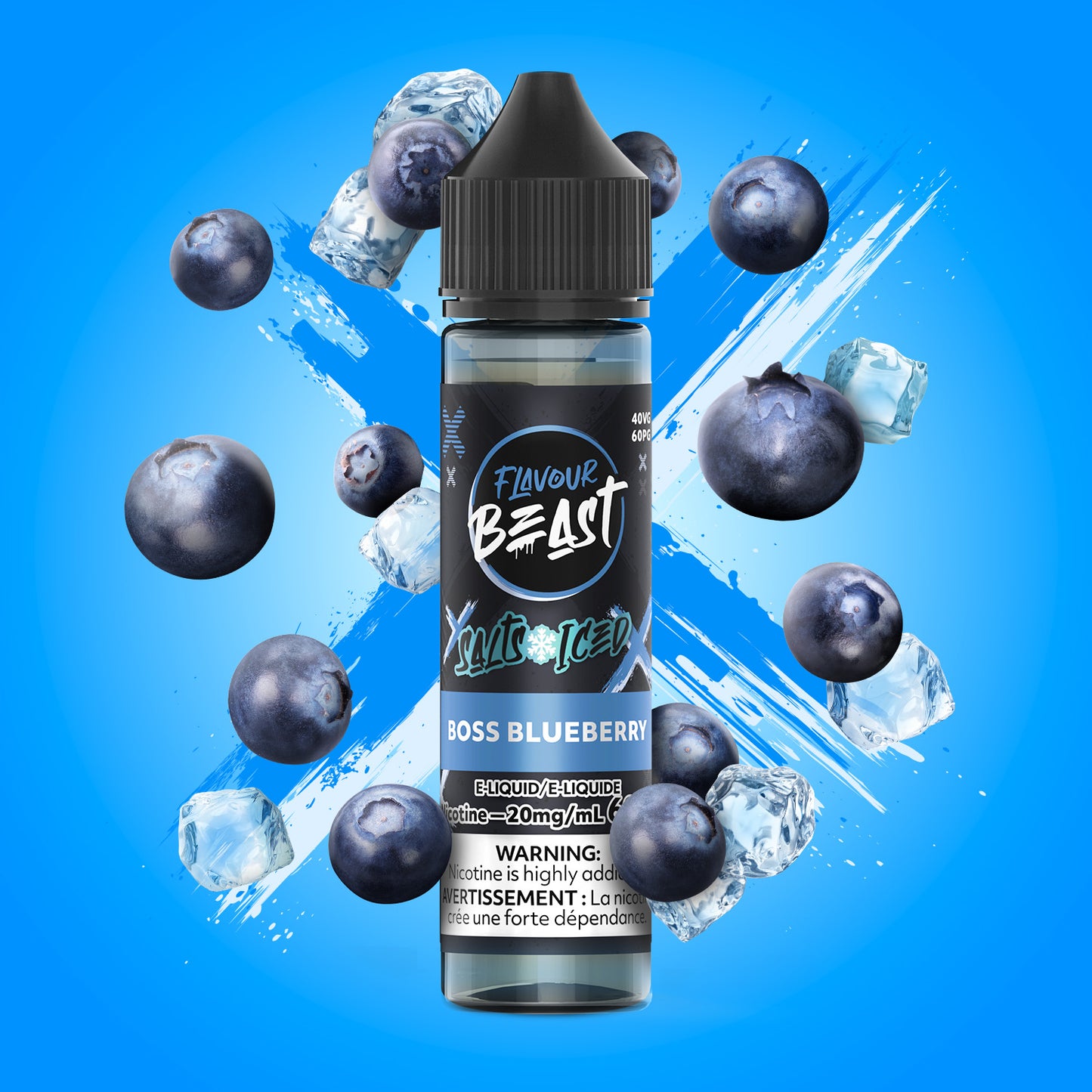 Boss Blueberry by Flavour Beast Salts 60ml
