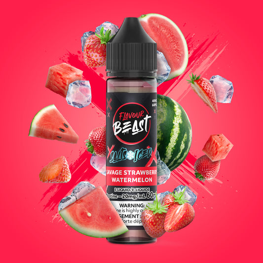 Savage Strawberry Watermelon by Flavour Beast Salts 60ml