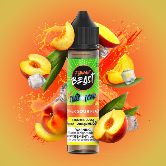 Super Sour Peach by Flavour Beast Salts 60ml