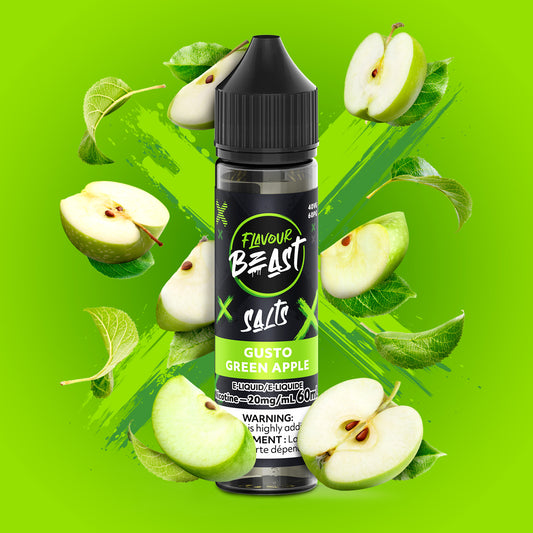 Gusto Green Apple by Flavour Beast 60ml Salt