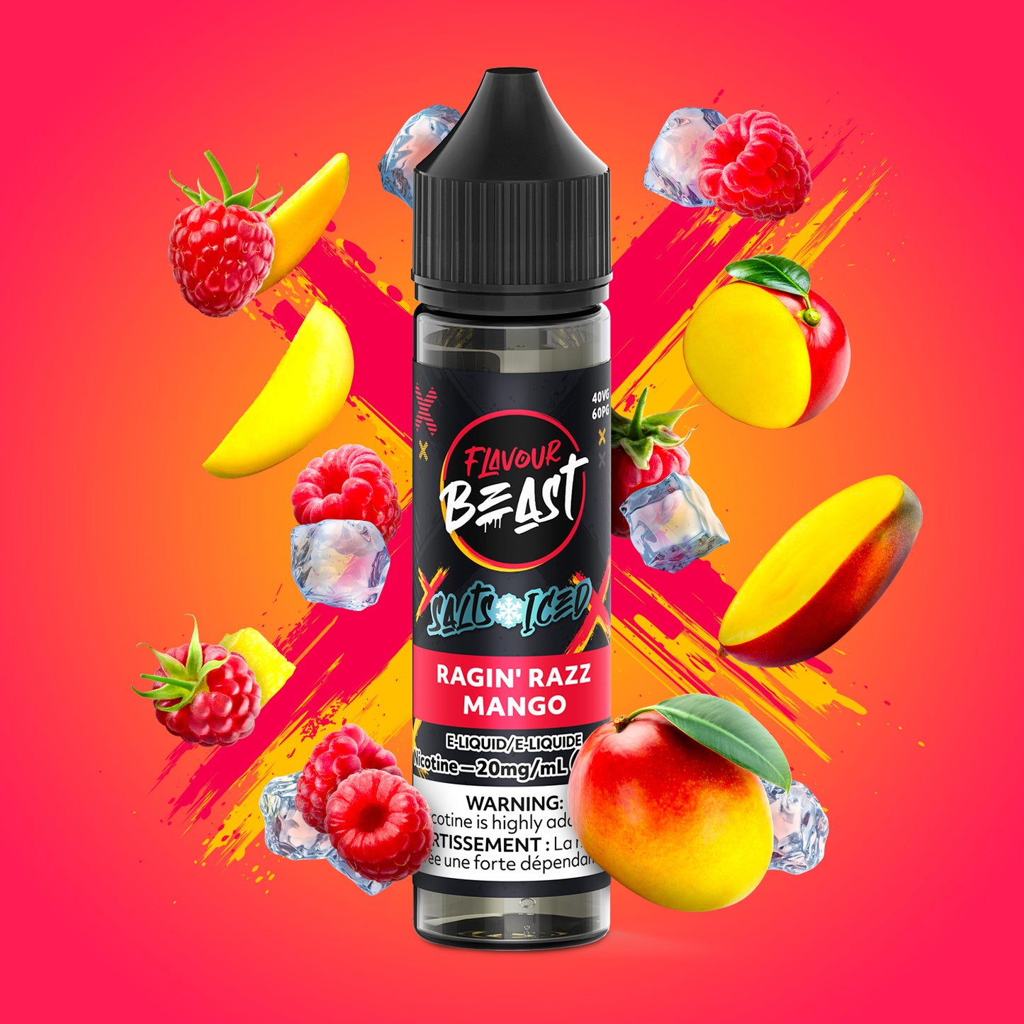 Ragin' Razz Mango by Flavour Beast Salts 60ml