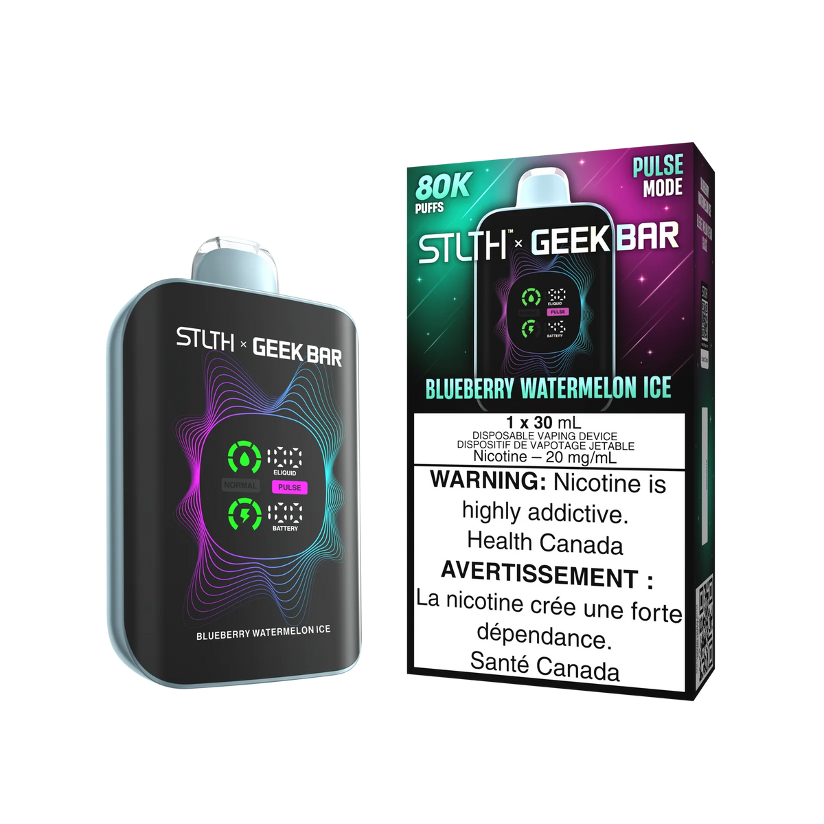 BLUEBERRY WATERMELON ICE STLTH X GEEKBAR