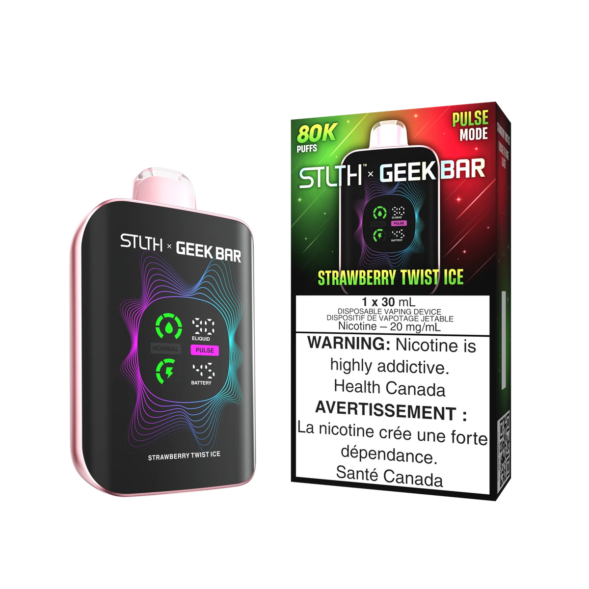 STRAWBERRY TWIST ICE STLTH X GEEKBAR