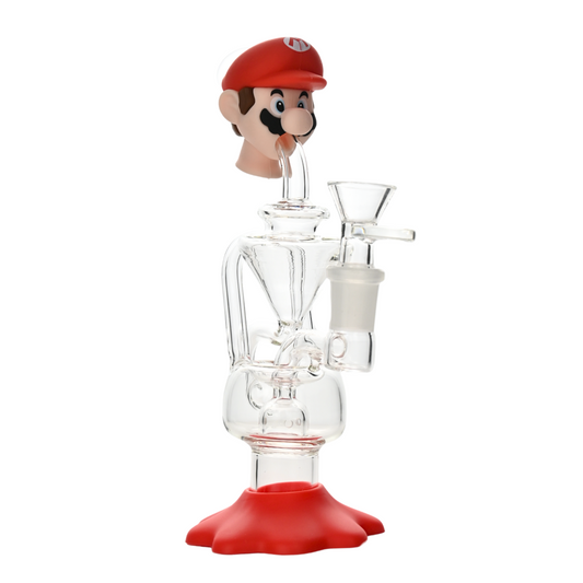8' Arsenal Mario Functional Glass Waterpipe