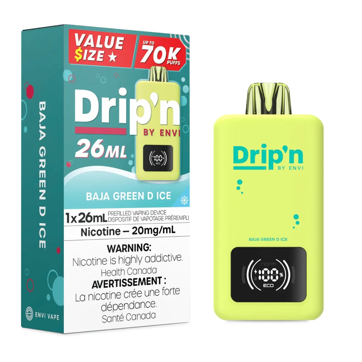 DRIP'N 26ML | BAJA GREEN D ICE