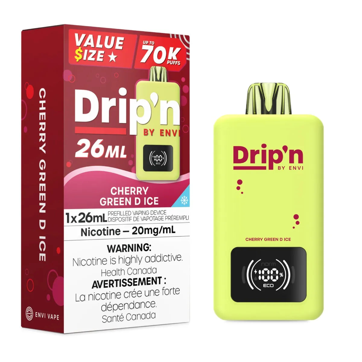 DRIP'N 26ML | CHERRY GREEN D ICE