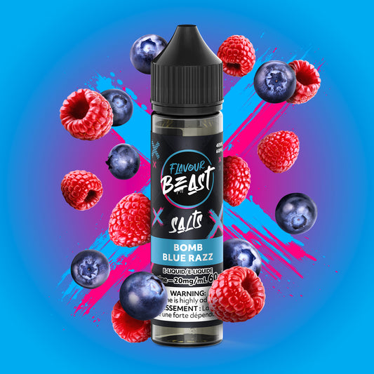 Bomb Blue Razz by Flavour Beast Salts 60ml