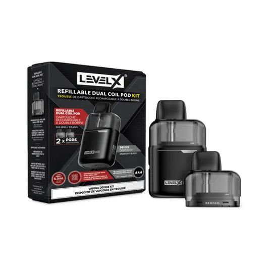 LEVEL X REFILLABLE POD KIT + G2 BATTERY (3PC)