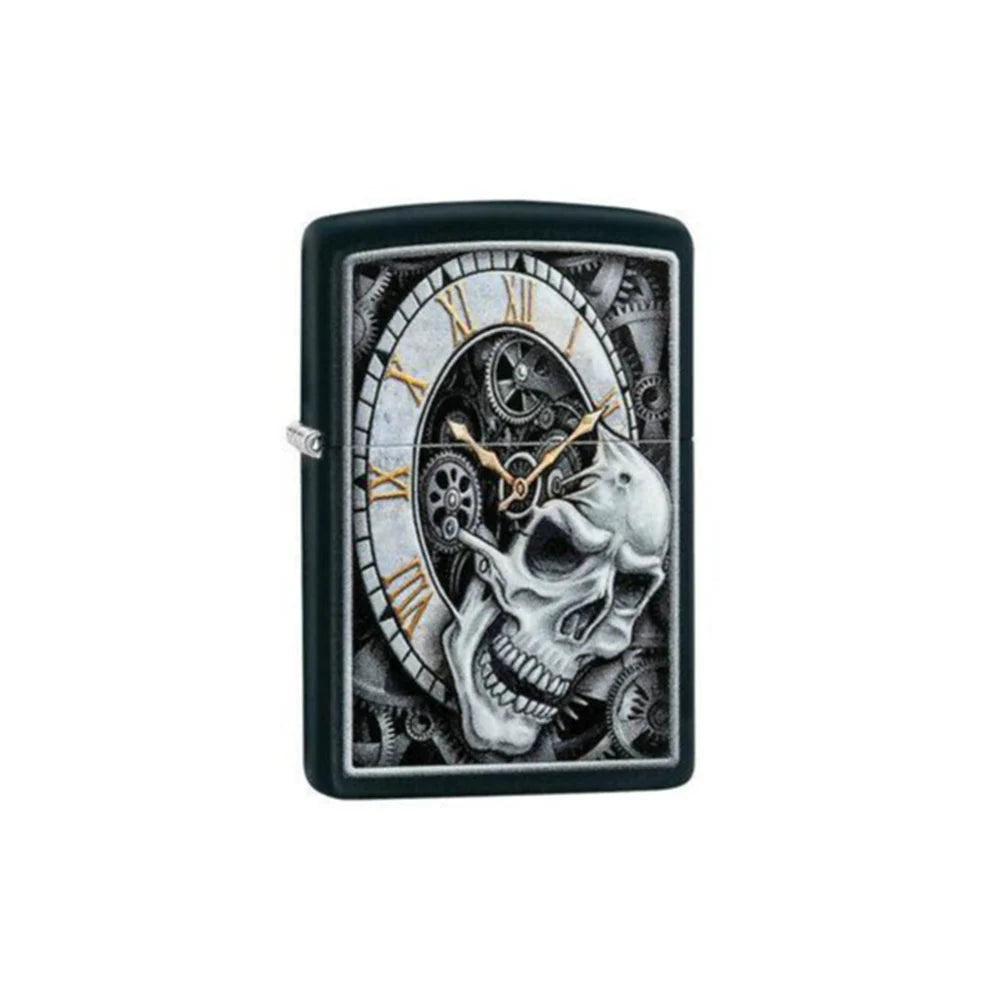 Zippo Skull Clock Design