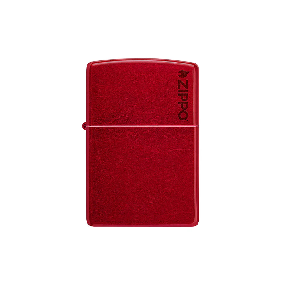 Zippo Classic Candy Apple Red Zippo Logo