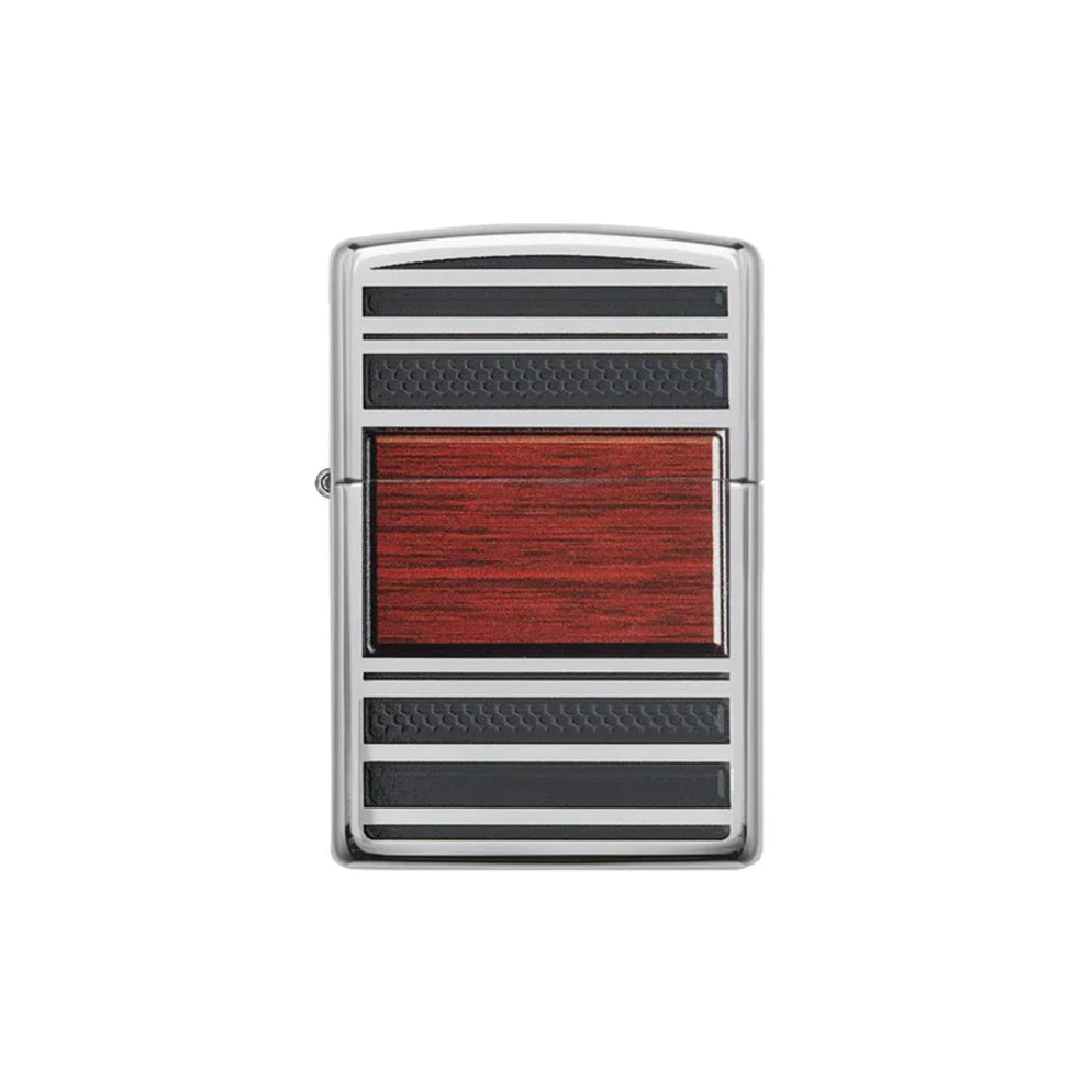 Zippo Wood Emblem with Pipe Insert