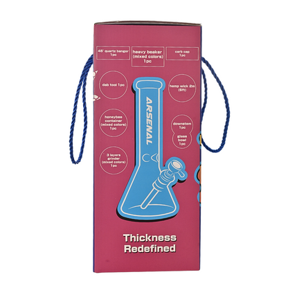 12' Rasta Glass Bong 9-in-1 Dab Kit