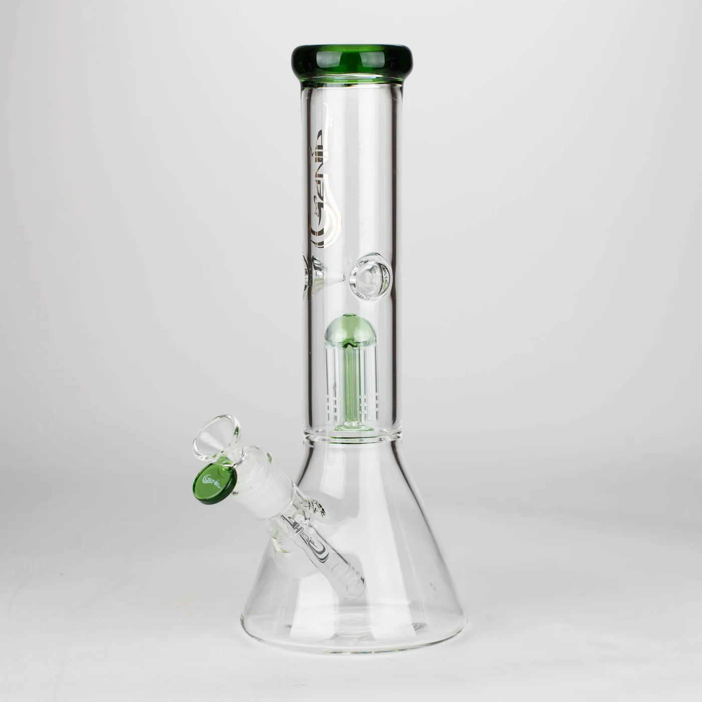 12" GENIE-TREE ARMS COLOUR ACCENTED GLASS WATER