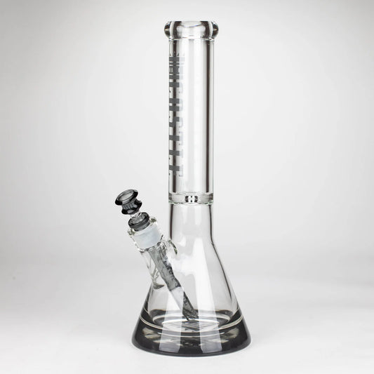 CASTLE GLASSWORKS 14" COLOUR LOGO BEAKER BONG