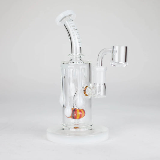 WENEED 7" Pumpkin Flow Glass Bong