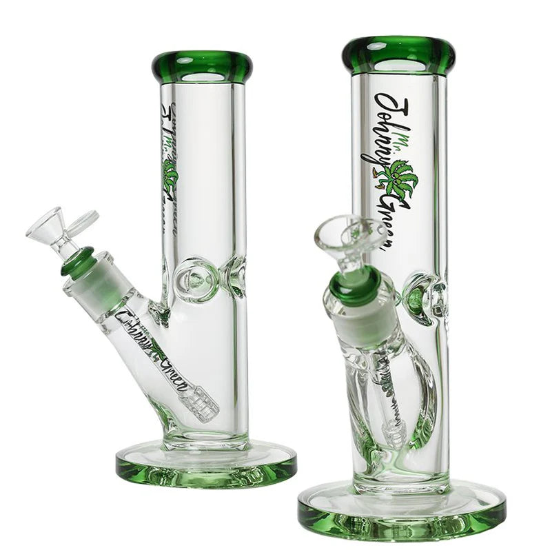 JOHNNY GREEN 10" 9MM STRAIGHT TUBE W/ PERCULATOR