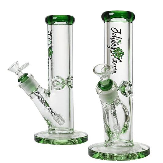 JOHNNY GREEN 10" 9MM STRAIGHT TUBE W/ PERCULATOR