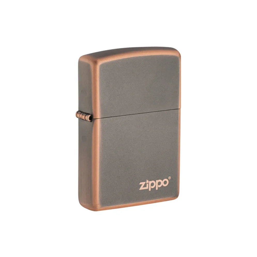 Zippo Rustic Bronze with Zippo logo