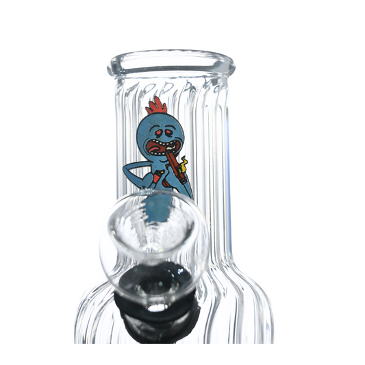 5' Clear Sticker Glass Bong