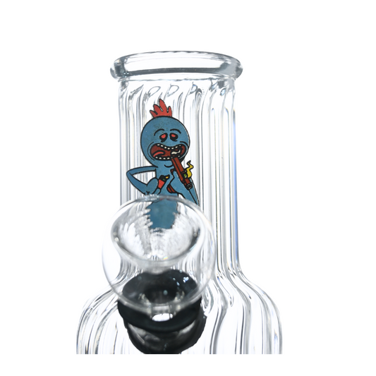 5" Clear Sticker Glass Bong