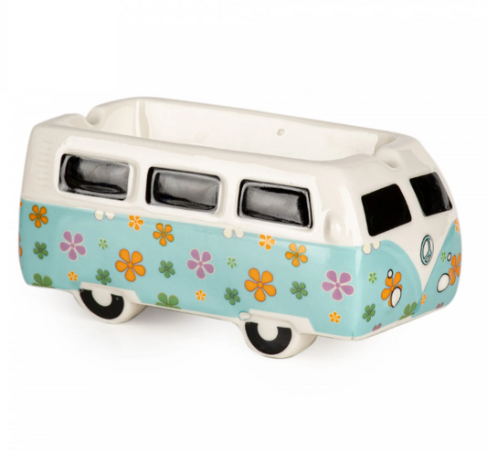 Colourful Flower Burst Bus Ashtray