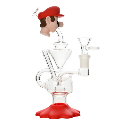8' Arsenal Mario Functional Glass Waterpipe