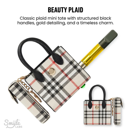 SMYLE LABS BEAUTY PLAID PURSEJAMIN  510 CART BATTERY
