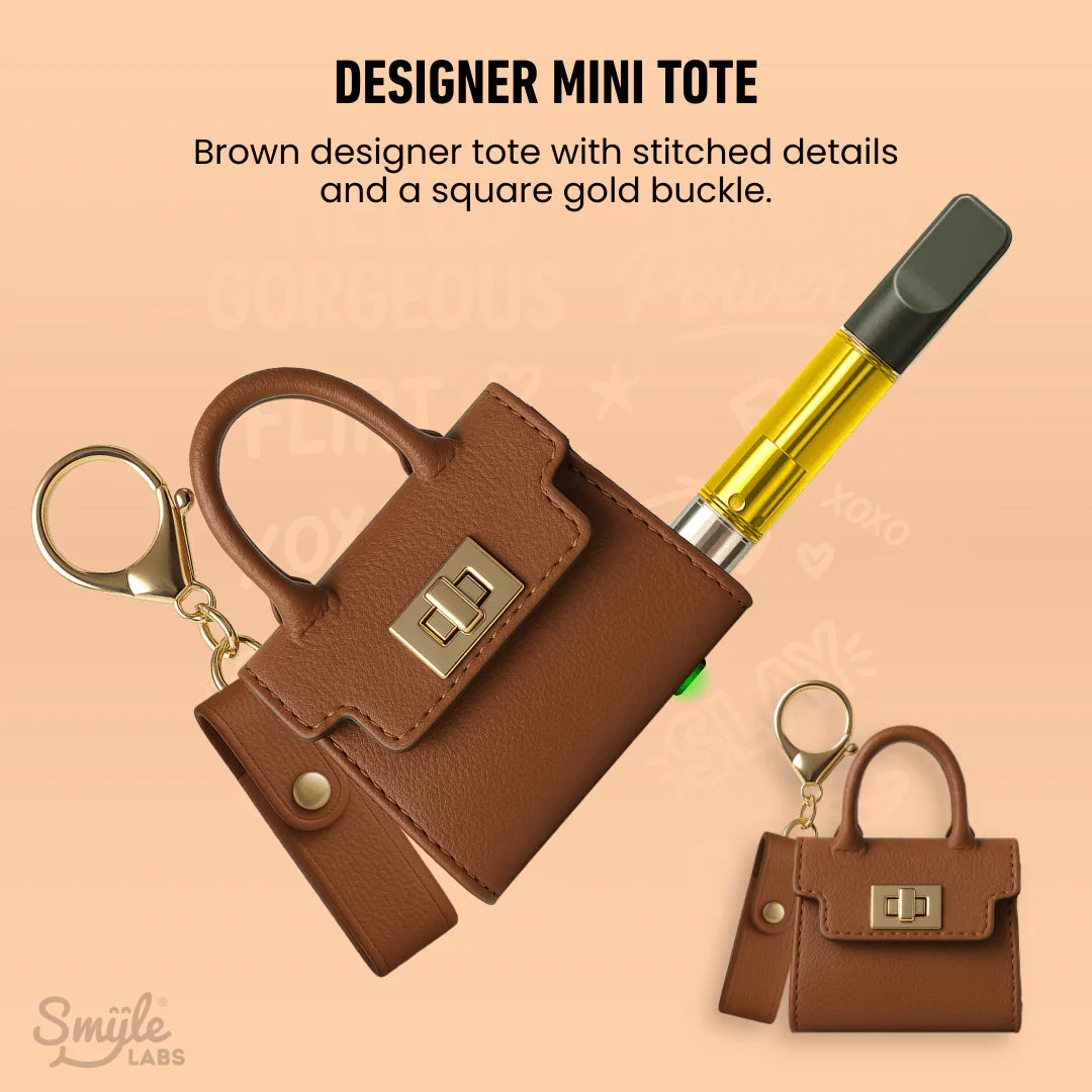 SMYLE LABS BROWN PURSEJAMIN 510 CART BATTERY