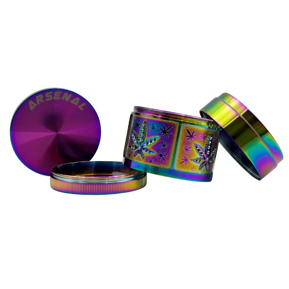 Arsenal Leaf Rainbow Mania 63mm 4-Pc Grinder