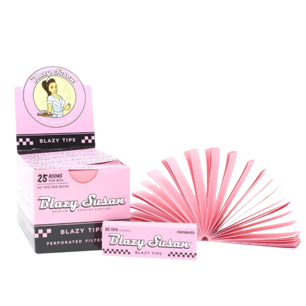 Blazy Susan Pink Perforated Filter Tips