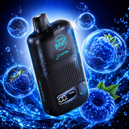 BOMB BLUE RAZZ FLAVOUR BEAST X CAPSL