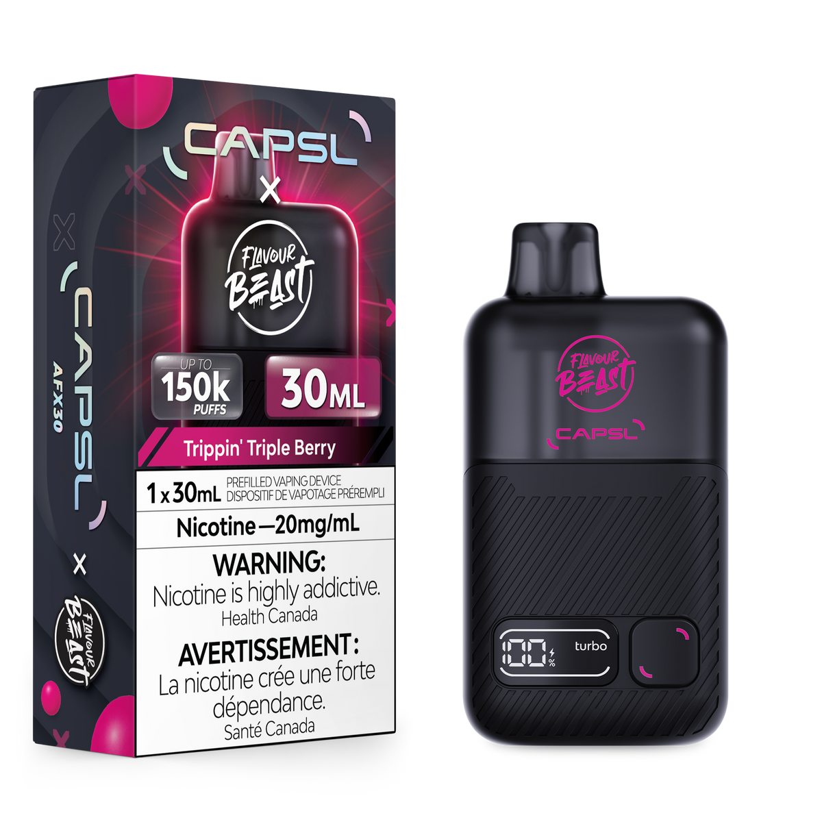 TRIPPIN TRIPLE BERRY FLAVOUR BEAST X CAPSL