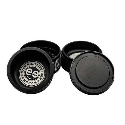 Cheech 63mm 4 Piece Quick Release Grinder w/ Ash Tray