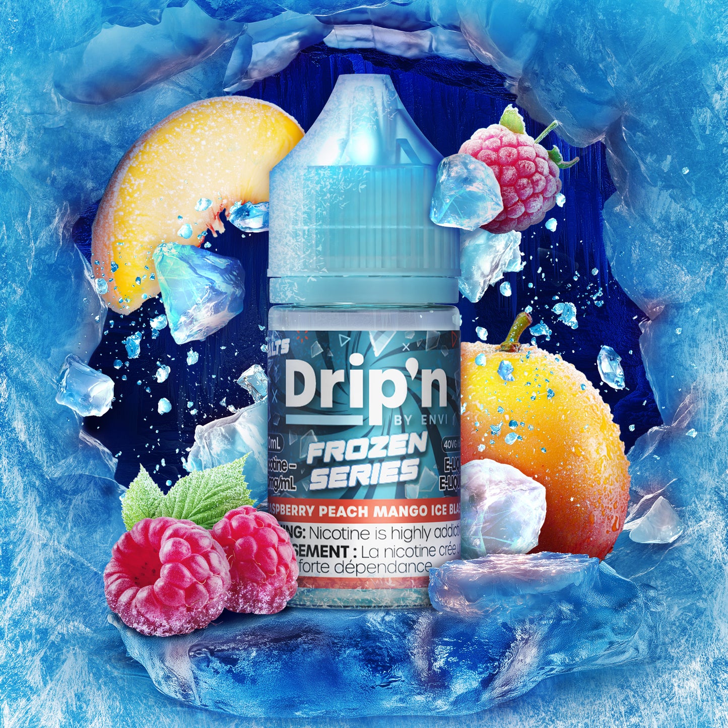 Raspberry Peach Mango Ice Blast by Drip'n