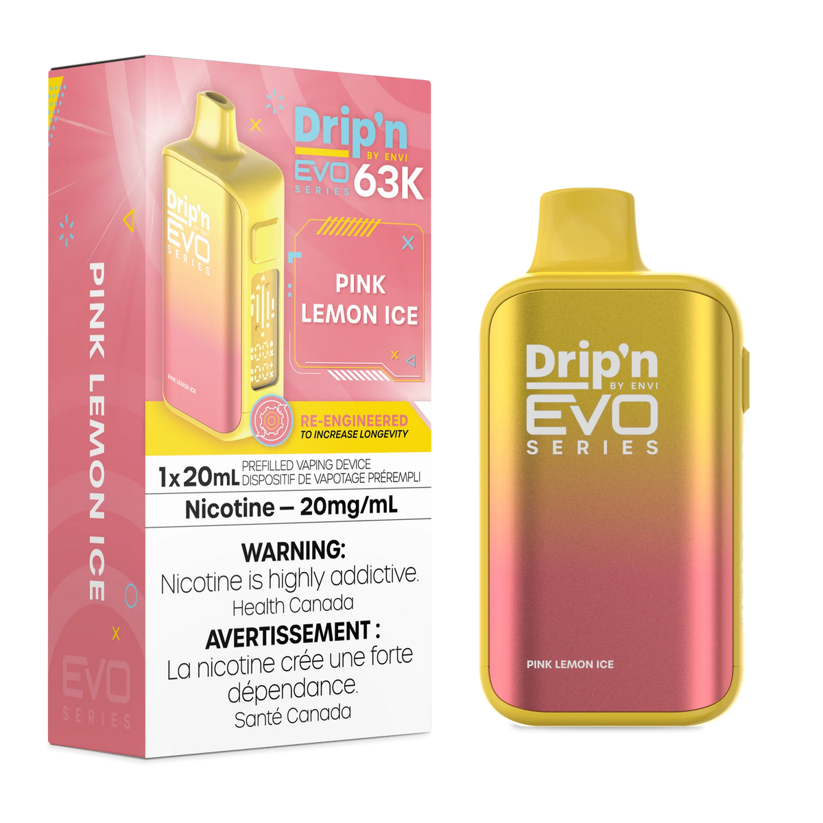 PINK LEMON ICE DRIP'N EVO 63K