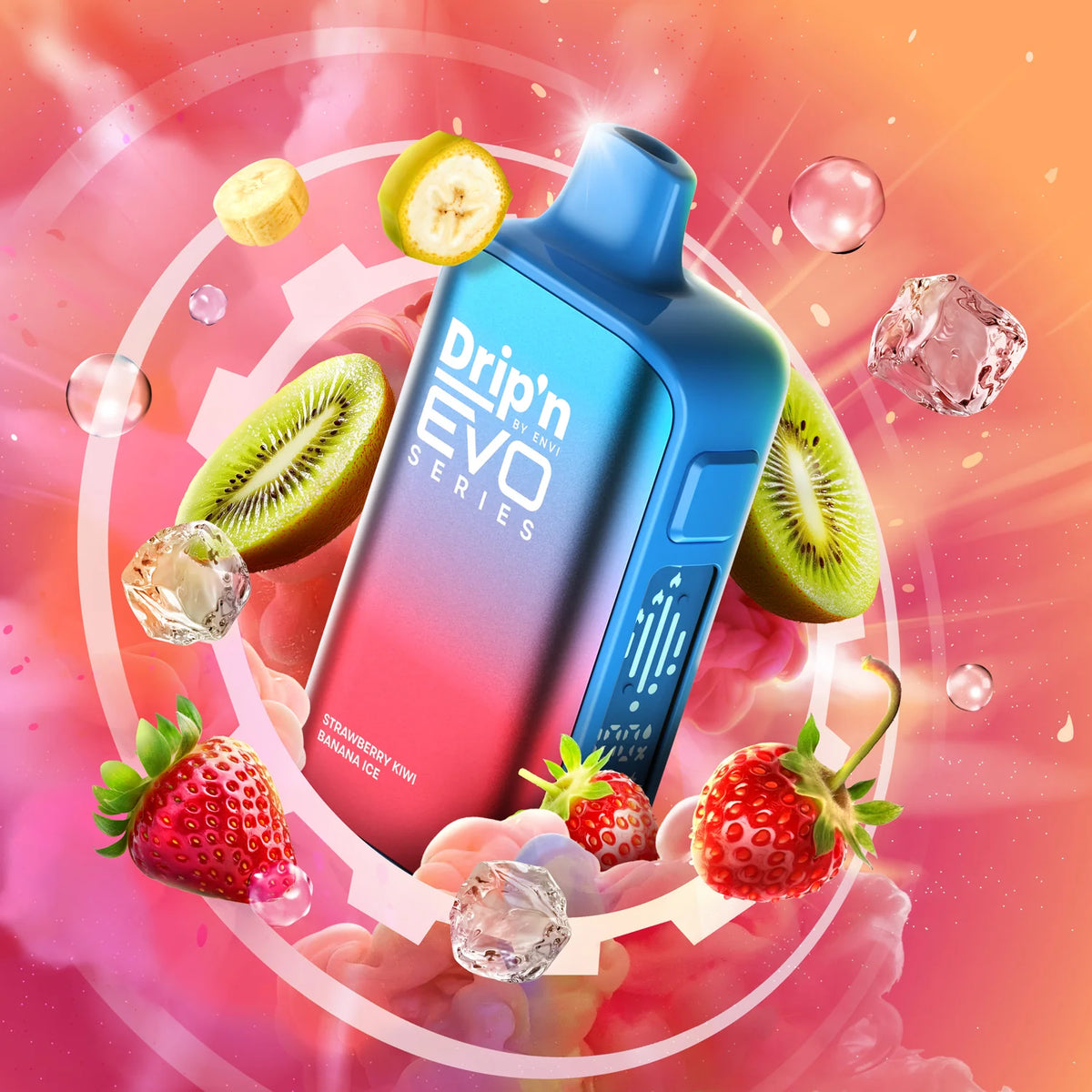 STRAWBERRY KIWI BANANA ICE DRIP'N EVO 63K