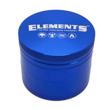 Elements 63mm 4 Pc - Blue Aluminum Grinder